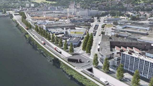 Plan 3D du quartier de Droixhe